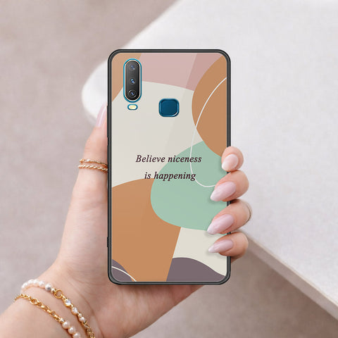 Vivo Y17 Cover - Happy Series - HQ Ultra Shine Premium Infinity Glass Soft Silicon Borders Case