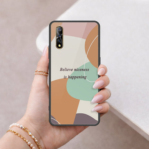 vivo Z5 Cover - Happy Series - HQ Ultra Shine Premium Infinity Glass Soft Silicon Borders Case