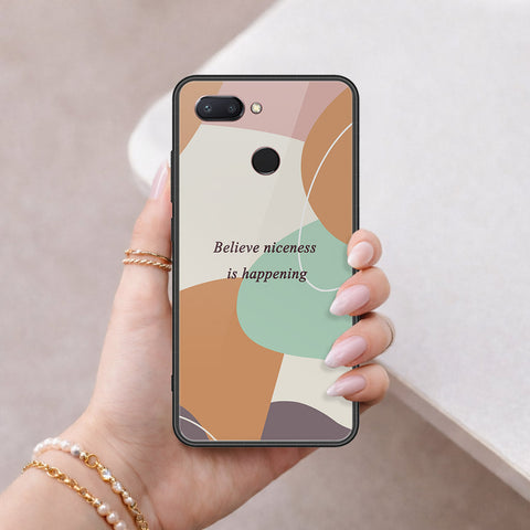 Xiaomi Mi 8 Lite Cover - Happy Series - HQ Ultra Shine Premium Infinity Glass Soft Silicon Borders Case