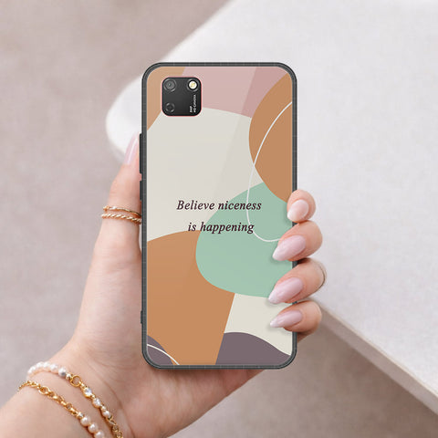 Honor 9S Cover - Happy Series - HQ Ultra Shine Premium Infinity Glass Soft Silicon Borders Case