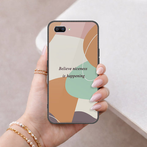 Oppo A12e Cover - Happy Series - HQ Ultra Shine Premium Infinity Glass Soft Silicon Borders Case