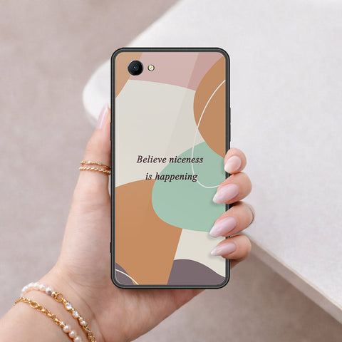 Oppo A3 Cover - Happy Series - HQ Ultra Shine Premium Infinity Glass Soft Silicon Borders Case