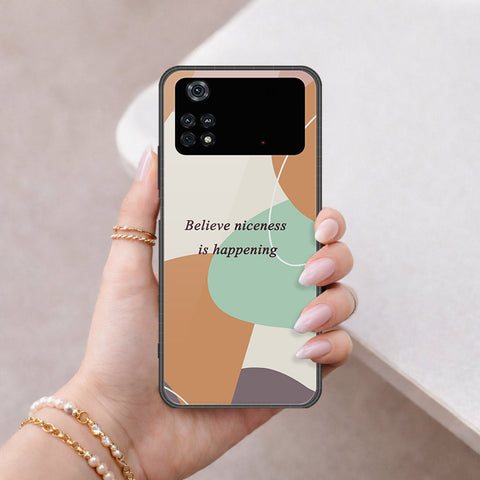 Xiaomi Poco M4 Pro Cover - Happy Series - HQ Ultra Shine Premium Infinity Glass Soft Silicon Borders Case