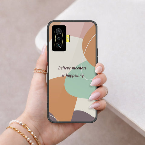 Xiaomi Poco F4 GT Cover - Happy Series - HQ Ultra Shine Premium Infinity Glass Soft Silicon Borders Case