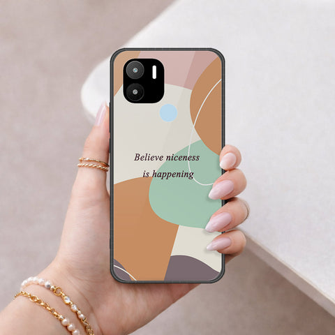 Xiaomi Poco C50 Cover - Happy Series - HQ Ultra Shine Premium Infinity Glass Soft Silicon Borders Case