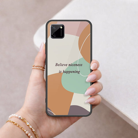 Realme C11 Cover - Happy Series - HQ Ultra Shine Premium Infinity Glass Soft Silicon Borders Case