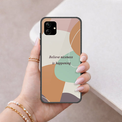 Samsung Galaxy A56 Cover - Happy Series - HQ Ultra Shine Premium Infinity Glass Soft Silicon Borders Case