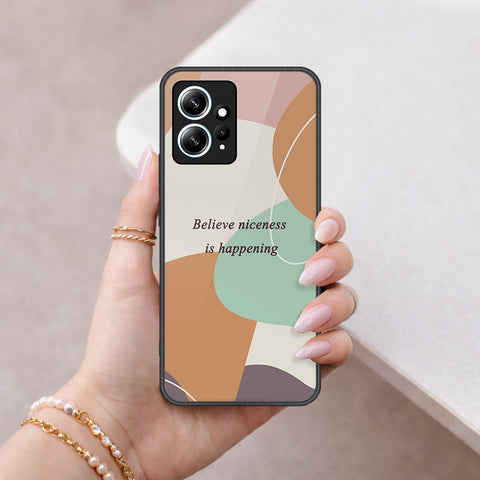 Xiaomi Redmi Note 12 4G Cover - Happy Series - HQ Ultra Shine Premium Infinity Glass Soft Silicon Borders Case