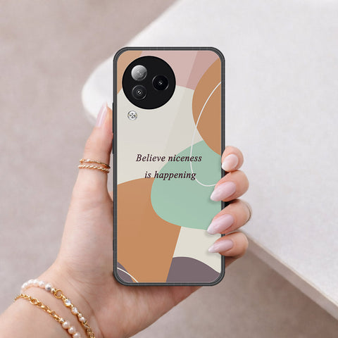 Xiaomi Civi 3 Cover - Happy Series - HQ Ultra Shine Premium Infinity Glass Soft Silicon Borders Case