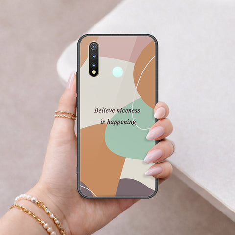 Vivo Y19 Cover - Happy Series - HQ Ultra Shine Premium Infinity Glass Soft Silicon Borders Case