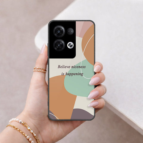 Oppo Reno 8 Pro Plus Cover - Happy Series - HQ Ultra Shine Premium Infinity Glass Soft Silicon Borders Case