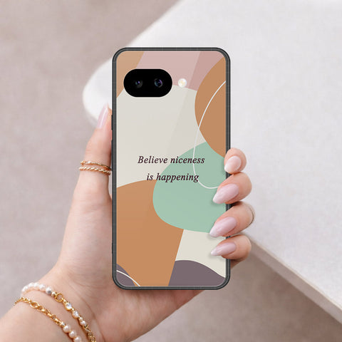 Google Pixel 9a Cover - Happy Series - HQ Ultra Shine Premium Infinity Glass Soft Silicon Borders Case