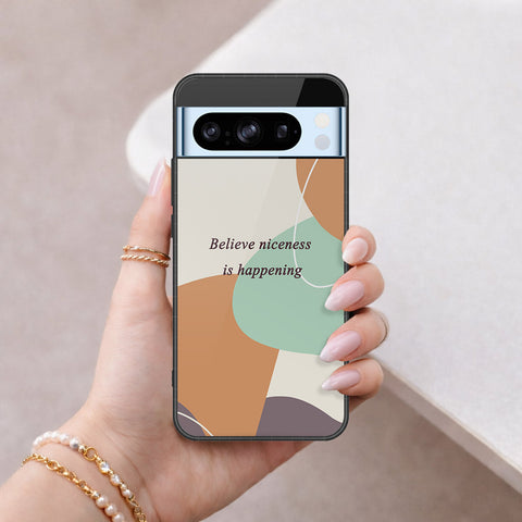 Google Pixel 8 Pro Cover - Happy Series - HQ Ultra Shine Premium Infinity Glass Soft Silicon Borders Case