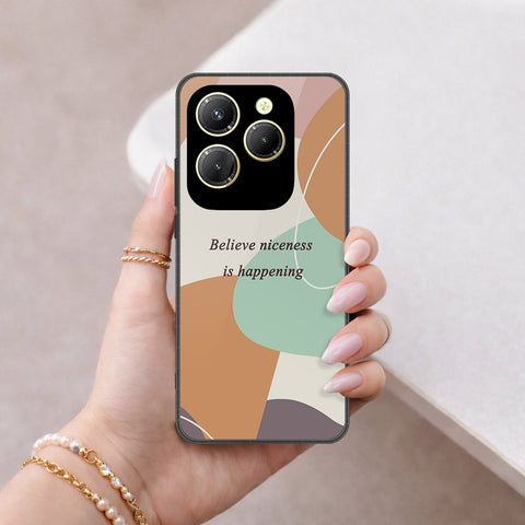 Tecno Spark 20 Pro Cover - Happy Series - HQ Ultra Shine Premium Infinity Glass Soft Silicon Borders Case