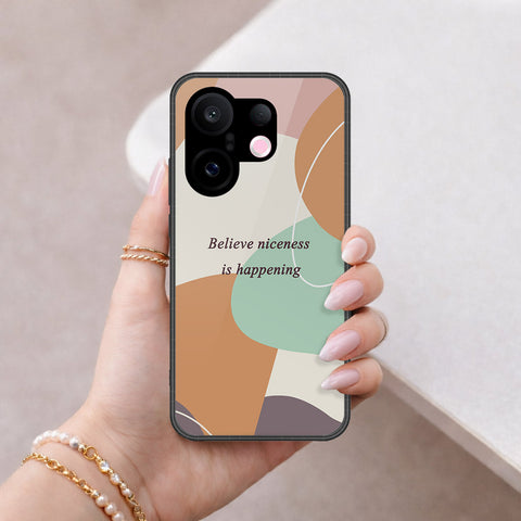 Vivo X200 FE Cover - Happy Series - HQ Ultra Shine Premium Infinity Glass Soft Silicon Borders Case