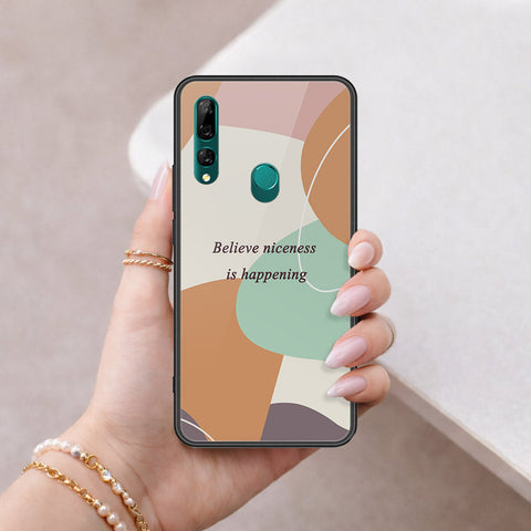 Huawei P Smart Z Cover - Happy Series - HQ Ultra Shine Premium Infinity Glass Soft Silicon Borders Case