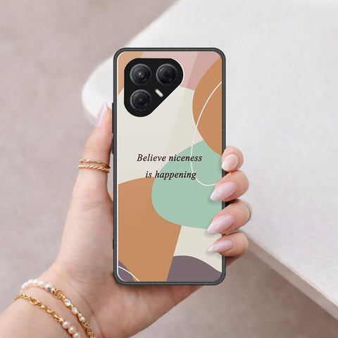Tecno Pova 7 4G Cover - Happy Series - HQ Ultra Shine Premium Infinity Glass Soft Silicon Borders Case