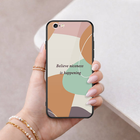 iPhone 6s Plus / 6 Plus Cover - Happy Series - HQ Ultra Shine Premium Infinity Glass Soft Silicon Borders Case