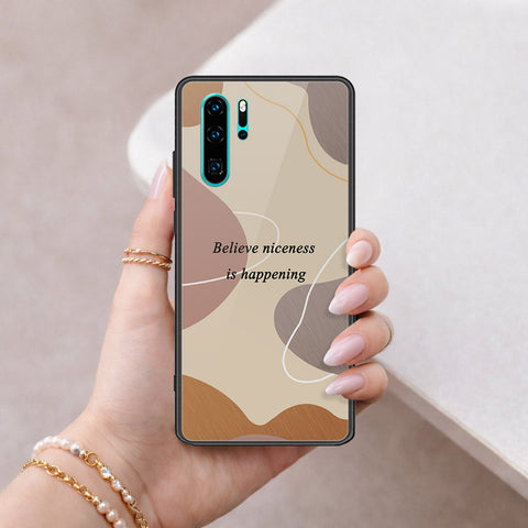 Huawei P30 Pro Cover - Happy Series - HQ Ultra Shine Premium Infinity Glass Soft Silicon Borders Case