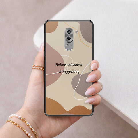 Huawei Honor 6X Cover - Happy Series - HQ Ultra Shine Premium Infinity Glass Soft Silicon Borders Case