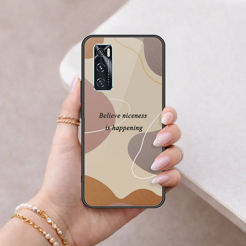 Vivo V20 SE Cover - Happy Series - HQ Ultra Shine Premium Infinity Glass Soft Silicon Borders Case