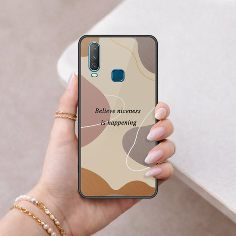 Vivo Y12 Cover - Happy Series - HQ Ultra Shine Premium Infinity Glass Soft Silicon Borders Case
