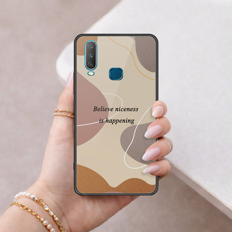 Vivo Y17 Cover - Happy Series - HQ Ultra Shine Premium Infinity Glass Soft Silicon Borders Case