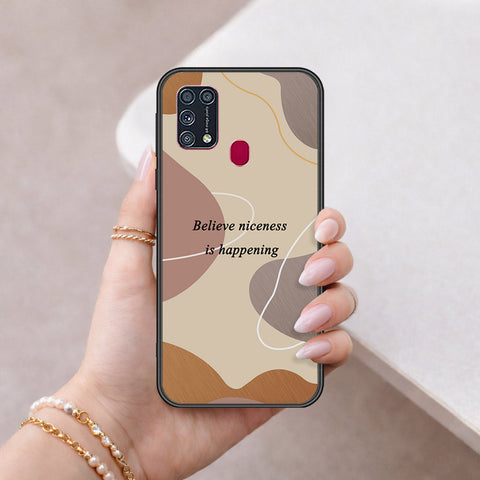 Samsung Galaxy M21s Cover - Happy Series - HQ Ultra Shine Premium Infinity Glass Soft Silicon Borders Case