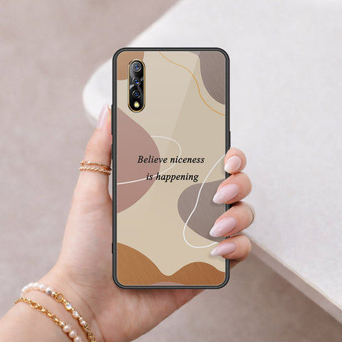 vivo Z5 Cover - Happy Series - HQ Ultra Shine Premium Infinity Glass Soft Silicon Borders Case