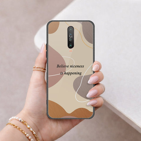 Xiaomi Redmi K30 Cover - Happy Series - HQ Ultra Shine Premium Infinity Glass Soft Silicon Borders Case