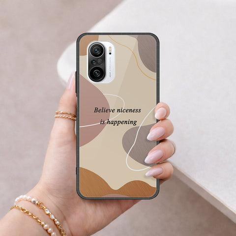 Xiaomi Redmi K40 Cover - Happy Series - HQ Ultra Shine Premium Infinity Glass Soft Silicon Borders Case