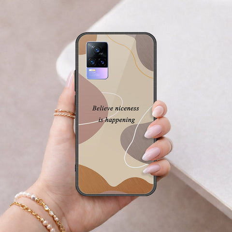 Vivo V21e Cover - Happy Series - HQ Ultra Shine Premium Infinity Glass Soft Silicon Borders Case