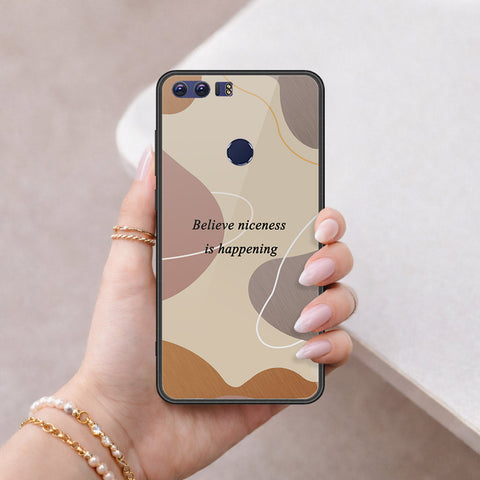 Huawei Honor 8 Cover - Happy Series - HQ Ultra Shine Premium Infinity Glass Soft Silicon Borders Case