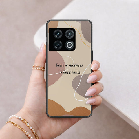 OnePlus 10 Pro Cover - Happy Series - HQ Ultra Shine Premium Infinity Glass Soft Silicon Borders Case