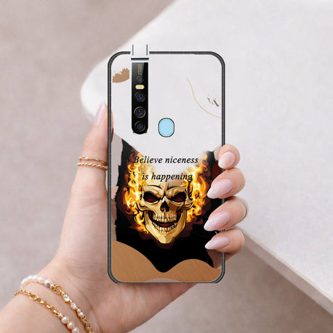 Tecno Camon 15 Premier Cover - Happy Series - HQ Ultra Shine Premium Infinity Glass Soft Silicon Borders Case