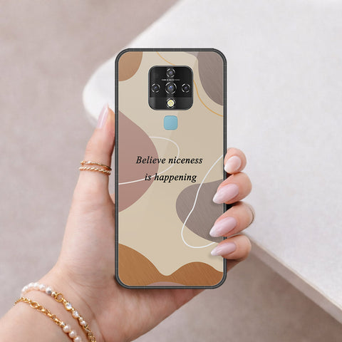 Tecno Camon 16 Cover - Happy Series - HQ Ultra Shine Premium Infinity Glass Soft Silicon Borders Case