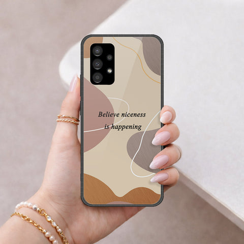 Samsung Galaxy A73 5G Cover - Happy Series - HQ Ultra Shine Premium Infinity Glass Soft Silicon Borders Case