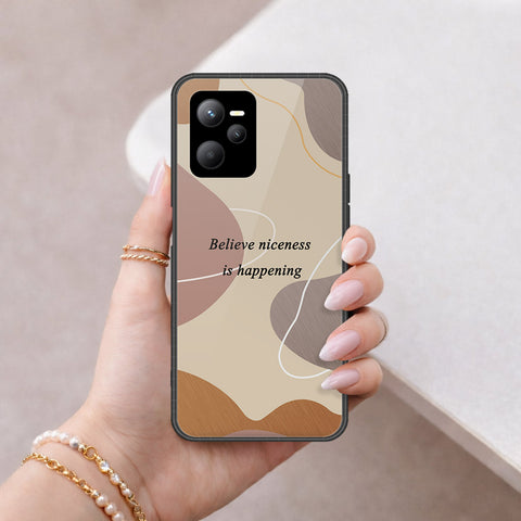 Realme 9 Pro Cover - Happy Series - HQ Ultra Shine Premium Infinity Glass Soft Silicon Borders Case