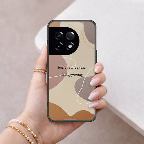 OnePlus 11 Cover - Happy Series - HQ Ultra Shine Premium Infinity Glass Soft Silicon Borders Case