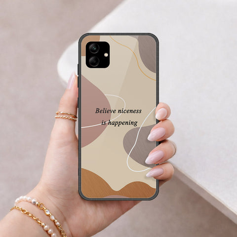 Samsung Galaxy A56 Cover - Happy Series - HQ Ultra Shine Premium Infinity Glass Soft Silicon Borders Case