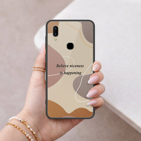 Vivo Z3 Cover - Happy Series - HQ Ultra Shine Premium Infinity Glass Soft Silicon Borders Case