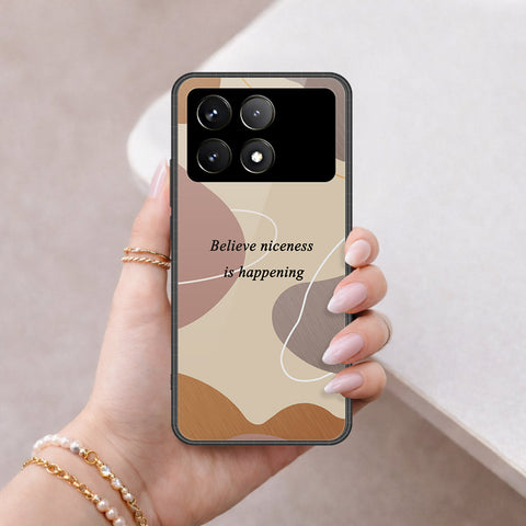 Xiaomi Poco F6 Pro Cover - Happy Series - HQ Ultra Shine Premium Infinity Glass Soft Silicon Borders Case