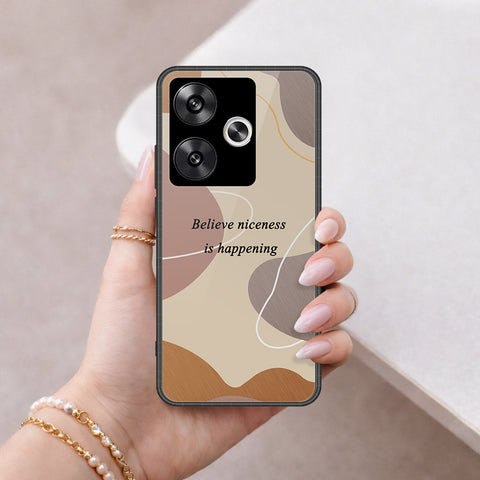 Xiaomi Poco F6 Cover - Happy Series - HQ Ultra Shine Premium Infinity Glass Soft Silicon Borders Case
