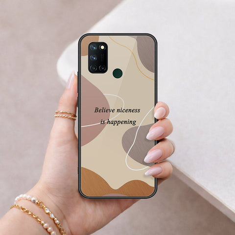 Realme 7i Cover - Happy Series - HQ Ultra Shine Premium Infinity Glass Soft Silicon Borders Case