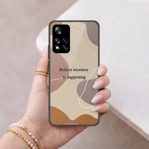 Xiaomi Poco X4 NFC Cover - Happy Series - HQ Ultra Shine Premium Infinity Glass Soft Silicon Borders Case