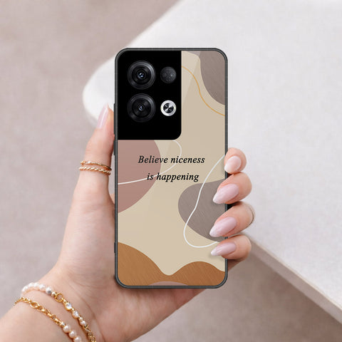 Oppo Reno 8 Pro Plus Cover - Happy Series - HQ Ultra Shine Premium Infinity Glass Soft Silicon Borders Case