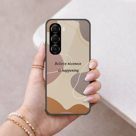 Infinix Hot 60i 4G Cover - Happy Series - HQ Ultra Shine Premium Infinity Glass Soft Silicon Borders Case