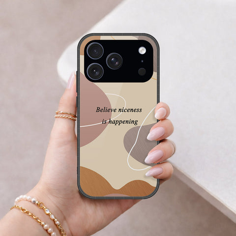 iPhone 18 Pro Max - Happy Series - HQ Ultra Shine Premium Infinity Glass Soft Silicon Borders Case