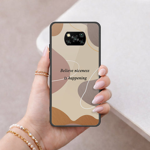 Xiaomi Poco X3 NFC Cover - Happy Series - HQ Ultra Shine Premium Infinity Glass Soft Silicon Borders Case