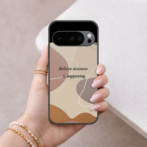 Google Pixel 10 Pro XL Cover - Happy Series - HQ Ultra Shine Premium Infinity Glass Soft Silicon Borders Case